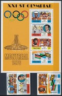 ** 1976 Nyári Olimpia, Montreal Sor Mi 58-61 + Blokk 2 - Autres & Non Classés