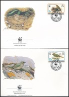 1991 WWF: Madár Sor 4 Db FDC-n Mi 513-516 - Sonstige & Ohne Zuordnung