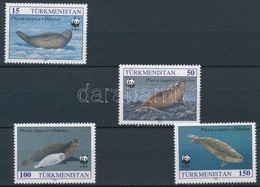 ** 1993 WWF: Fókák Mi 30, 32-34 + 4 Db FDC - Sonstige & Ohne Zuordnung