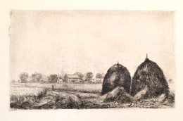 Boldizsár István (1897-1984): Szépnaboglya. Rézkarc, Papír, (hátoldalán Hagyatéki Pecsét) 15x24 Cm - Sonstige & Ohne Zuordnung