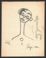 Göndör Bertalan (1908-1945): Déja-Vu. Ceruza, Papír, Jelzett, 33×20 Cm - Autres & Non Classés