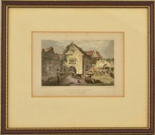 Allington Castle, Kent, Színezett Metszet, üvegezett Keretben, 12×17,5 Cm - Estampes & Gravures