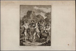 William Hogarth (1694-1764): 3 Rézmetszet. Don Quixote Kalandjai. Jelzettek A Dúcon 19x23 Cm / William Hogarth: 3 Engrav - Stiche & Gravuren