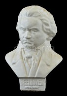 Ludwig Van Beethoven Zeneszerző Lakkozott Gipsz Mellszobra, Büsztje. / Plaster Bust Of Beethowen 19 Cm - Otros & Sin Clasificación