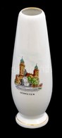 Aquincum Porcelán Váza Debrecen Felirattal. Jelzett, Matricás, Kis Kopásokkal 19 Cm - Autres & Non Classés