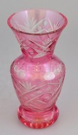 Színezett Kristály Váza. Hibátlan. 21 Cm - Verre & Cristal