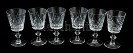 6 Darabos Kristály Borospohár Készlet. Hibátlanok 14 Cm - Verre & Cristal