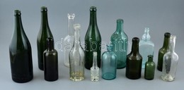 14 Darabos Vegyes üveg Tétel - Verre & Cristal