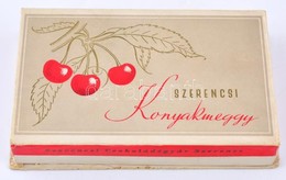 1966 "Szerencsi Konyakmeggy"-es Papírdoboz, 9x15x2,5 - Other & Unclassified