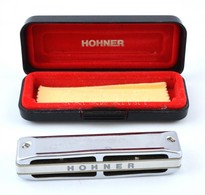 M. Hohner 580 Szájharmonika, Tokban, H: 10 Cm - Autres & Non Classés