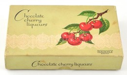 Chocolate Cherry Liqueurs Papírdoboz, Bp., Terimpex, Az Alja Szakadt, Kis Folttal, 11x18x3 Cm - Autres & Non Classés