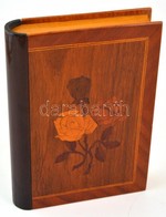 Rózsamintával Díszített Intarziás Titkos Doboz, 27×17×4,5 Cm - Sonstige & Ohne Zuordnung
