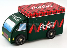 1 Db Coca-Cola Teherautó Formájú Fém Doboz Fedéllel, M: 11 Cm, H: 21,5 Cm, Jó állapotban - Autres & Non Classés
