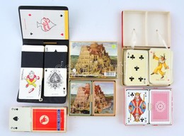 Vegyes Kártya Tétel, Benne Piatnik, Több érdekes Hátlappal, 9 Db - Sonstige & Ohne Zuordnung