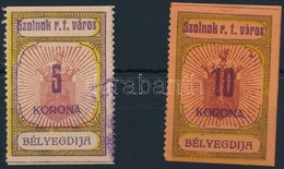 1920 Szolnok Városi Illeték 1-2 Sz. Bélyeg (8.700) - Unclassified