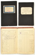 1909-1921 3 Db Fizetési Könyv, Sok Bejegyzéssel - Non Classés