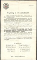 1913 Magyar Vöröskereszt Gyűjtőív A Balkáni Háború Sérültjeinek Javára. - Ohne Zuordnung