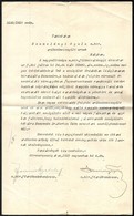 1915 Szamolányi Gyula M. Kir. Erdőszámvizsgáló áthelyezési Papírja Máramarosszigetről Homonnára, A Károsult északkeleti  - Sin Clasificación