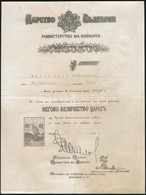 1942 Bp., Bolgár Háborús Emlékérem Okiratának Hitelesített Fotokópiája - Non Classés