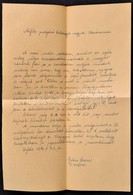 1943 Padányi Frank Antal (1884-1973): Tanítóképzői Igazgatónak írt Levél - Unclassified