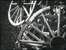 1964 Bogdán Lajos (?-?) Szegedi Fotóművész Hagyatékából, Feliratozott, Vintage Fotóművészeti Alkotás (Szekér Temető), 24 - Autres & Non Classés