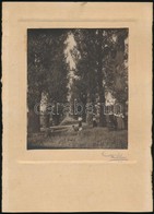 1919 Pauli Erzsi 2 Db Aláírt, Vintage Fotója, 13x11 Cm és 17x11,5 Cm, Kartonok 22,5x16,5 Cm és 24x16,5 Cm - Autres & Non Classés