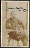 Cca 1900 Berencei Kováts Géza, Keményhátú Fotó Schrecker Pesti Máterméből, 10,5×6 Cm - Autres & Non Classés