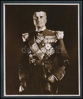 Cca 1920-1940 Horthy Miklós (1868-1957) Kormányzó Portréfényképe, Kartonlapon, 8x7 Cm - Autres & Non Classés