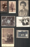 Cca 1890-1940 A Walkó Család Tagjairól Készült Vegyes Fotó Tétel (ifj. Walkó Károly, Felesége, Gyermekei, Stb.), 11 Db F - Autres & Non Classés