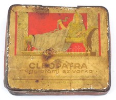 Cleopatra Egyiptomi-szívarka, Kopott Festett Fémdoboz, 8x7x1,5 Cm - Publicidad