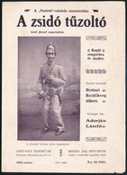 Adorján László-Hetényi Heidlberg Albert: A Zsidó Tűzoltó. Kotta. Gerő-Féle Zeneműtár 100. Bp., é.n,Gerő József,(Révai és - Sonstige & Ohne Zuordnung