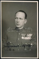 Cca 1937 Tartalékos Hadnagy Fotója, Kitüntetésekkel, Karddal, Fotólap, Schäffer Gy. Fotó Bélyegzéssel A Hátoldalon, 13x8 - Sonstige & Ohne Zuordnung