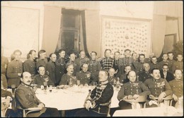 Cca 1910-1920 Ludovika Akadémia étkezője, Tisztekkel, Köztük A Későbbi Honvédelmi Miniszter Rátz Jenővel (1882-1952), Fo - Sonstige & Ohne Zuordnung