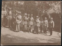 1917 Tisztek és Nővérek, Fotó, "1917. Május 29. Velki Dol.", Vágott, 8x6 Cm - Autres & Non Classés