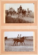 Cca 1910 össz. 23 Db Fotó Szecessziós Borítójú Albumban. I. Világháborút Megelőző Hadgyakorlatok, Katonai Seregszemlék,  - Autres & Non Classés