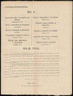 1914 Hírek A (világháborús) Sebesültek és Betegekről. Nr. 1. A Monarchia összes Nyelvén / News About The Injured In WW.  - Autres & Non Classés