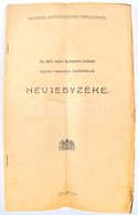 1914 Az 1893. évben Budapesten Született, Teljesen Ismeretlen Hadkötelesek Névjegyzéke. 109p. Hajtva - Autres & Non Classés