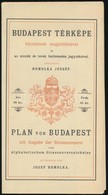 1983 Homolka József: Budapest Térképe Házszámok Megjelölésével és Az Utcák és Terek Betürendes Jegyzékével. / Plan Von B - Other & Unclassified