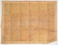Cca 1880-1900 Leuzinger's Reise Reliefkarte Von Tirol, Südbaiern Und Salzburg Nebst Den Angrenzenden Gebieten. Tirol, Dé - Other & Unclassified