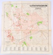 1930 Székesfehérvár Szabad Királyi Város Belsőségének Térképe, Kiadja: M. Kir. állami Térképészet, 51×49 Cm - Other & Unclassified