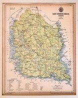 1893 Bács-Bodrog Vármegye Térképe,1:600.000, Tervezte: Gönczy Pál, Pallas Nagy Lexikona, Bp., Posner, Paszpartuban, 28x2 - Autres & Non Classés