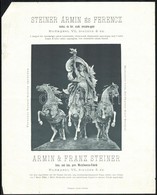 Cca 1910 Reklámkiadványok (Steiner Ármin és Ferenc, Kajtár Lajos, Alumínium Rozsdavédő Festék), 4 Db - Unclassified