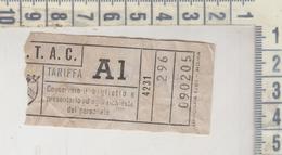 Biglietto Ticket Buillet Roma  A.t.a.c.  Tariffa A 1 - Europa