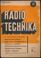 1941-1942 Rádiótechnika, 2 Db, VI. évf. 5., VII. évf. 3. Sz. - Non Classés