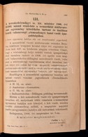 Magyarországi Rendeletek Tára. Negyvenedik Folyam. 1906. II. Kötet. Bp.,1907, Pesti Könyvnyomda Rt., 1229-2603 P. Korabe - Ohne Zuordnung