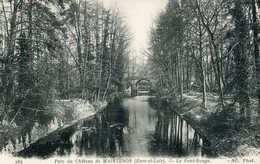 MAINTENON LE PARC DU CHATEAU LE PONT ROUGE - Maintenon