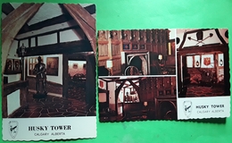 HUSKY TOWER INN , CALGARY, Alberta Canada , 2 Cartes, The Carvery Dining Lounge , Armure , Armoor , Années 60 ' 60 , TB - Calgary
