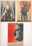 **, * 9 Db RÉGI Képeslap: Hitler, Náci Propaganda, Alkalmi Bélyegzések / 9 Pre-1945 Postcards: Hitler, Nazi Propaganda,  - Non Classés
