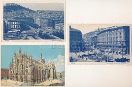 **, * 7 Db RÉGI Olasz Város Képeslap / 7 Pre-1945 Italian Town-view Postcards - Non Classés