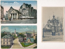 **, * 6 Db RÉGI Külföldi Város Képeslap (1 Budapest), Vegyes Minőség / 6 Pre-1945 European Town-view Postcards, Mixed Qu - Non Classés